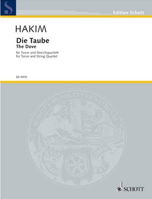 Die Taube Naji Hakim Partition Musique de chambre vocale