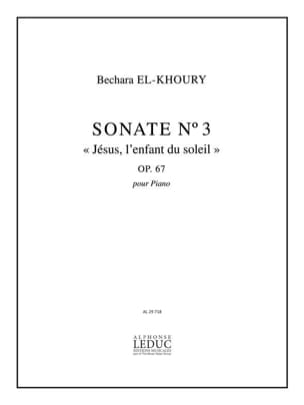 Sonate n° 3 Op. 67 Bechara El-Khoury Partition Piano
