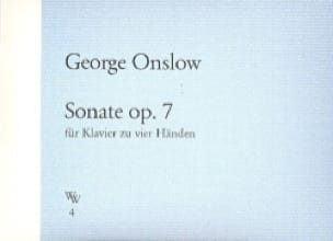Sonate Op. 7 George Onslow Partition Piano