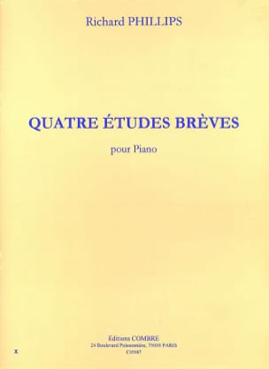 4 Etudes Brèves Phillips Partition Piano
