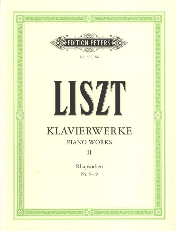 Rhapsodies Hongroises 9 à 19. Klavierwerke Volume 2 - LISZT