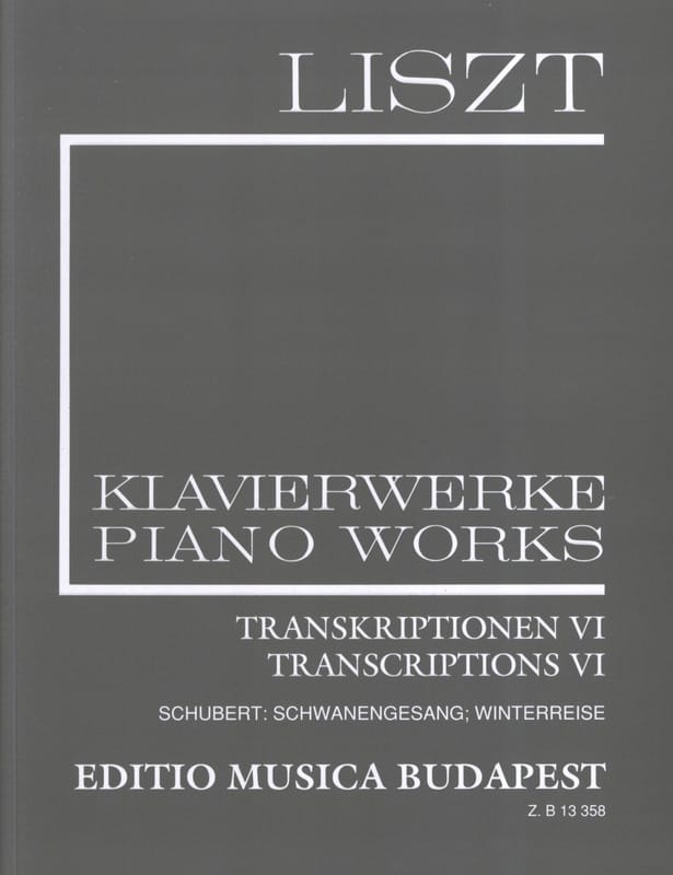 Transcriptions Volume 6 Série 2 Volume 21 - LISZT - Partition - Piano