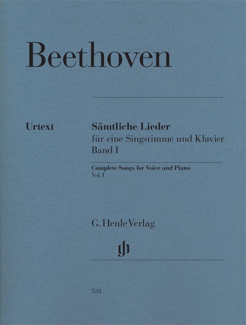 Sämtliche lieder. Volume 1 BEETHOVEN Partition Mélodies