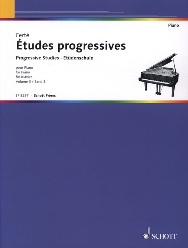 Etudes Progressives Volume 3 Armand Ferté Partition Piano