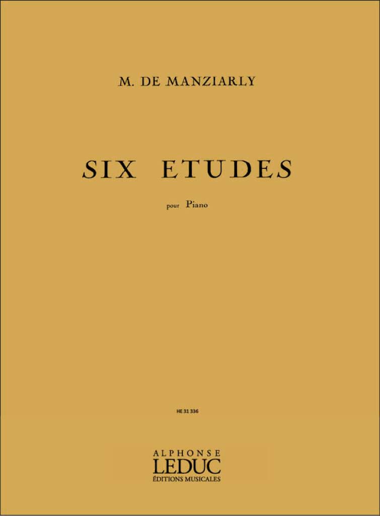 6 Etudes Marcelle de Manziarly Partition
