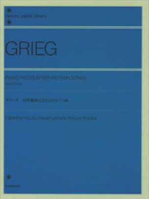 Piano pieces after his own songs GRIEG Partition Piano