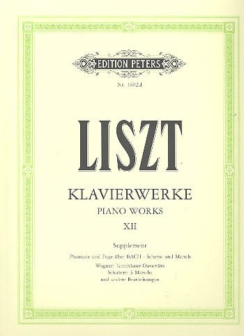Klavierwerke Volume 12. Supplément LISZT Partition Piano
