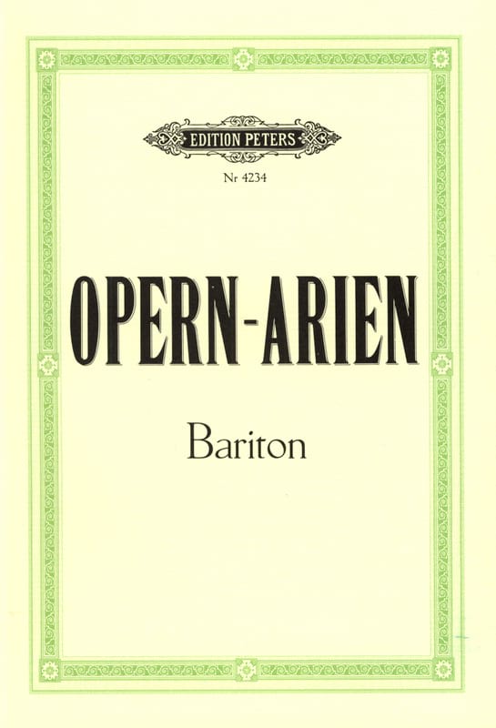 Opern Arien Baryton - Partition - Opéras