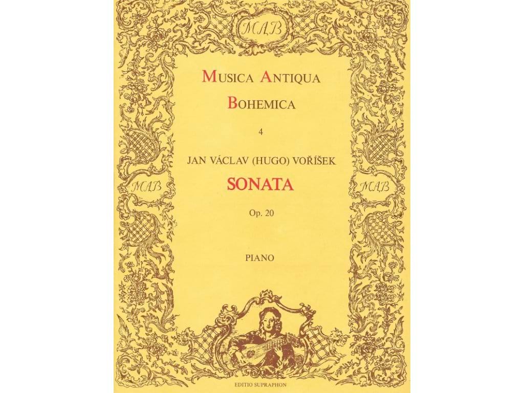 Sonate Op. 20 Jan Vaclav Hugo Vorisek Partition Piano