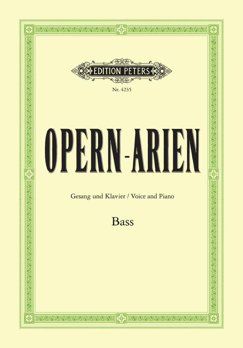 Opern Arien Basse Partition Recueils