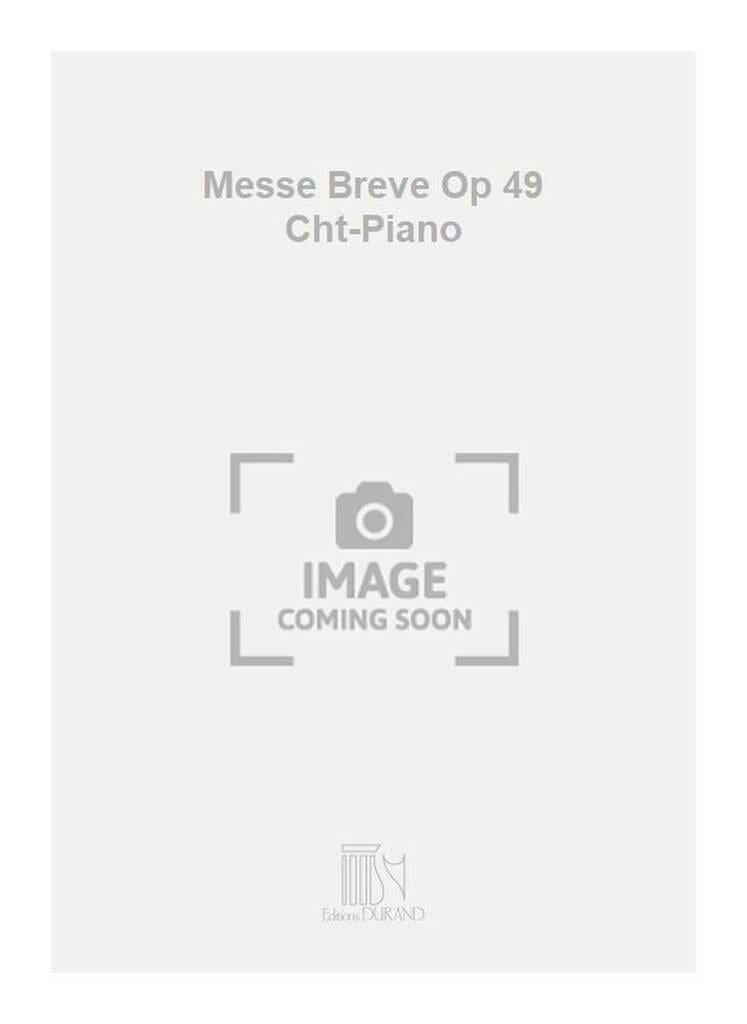 Messe Brève op. 49 Auguste Durand Partition Chœur