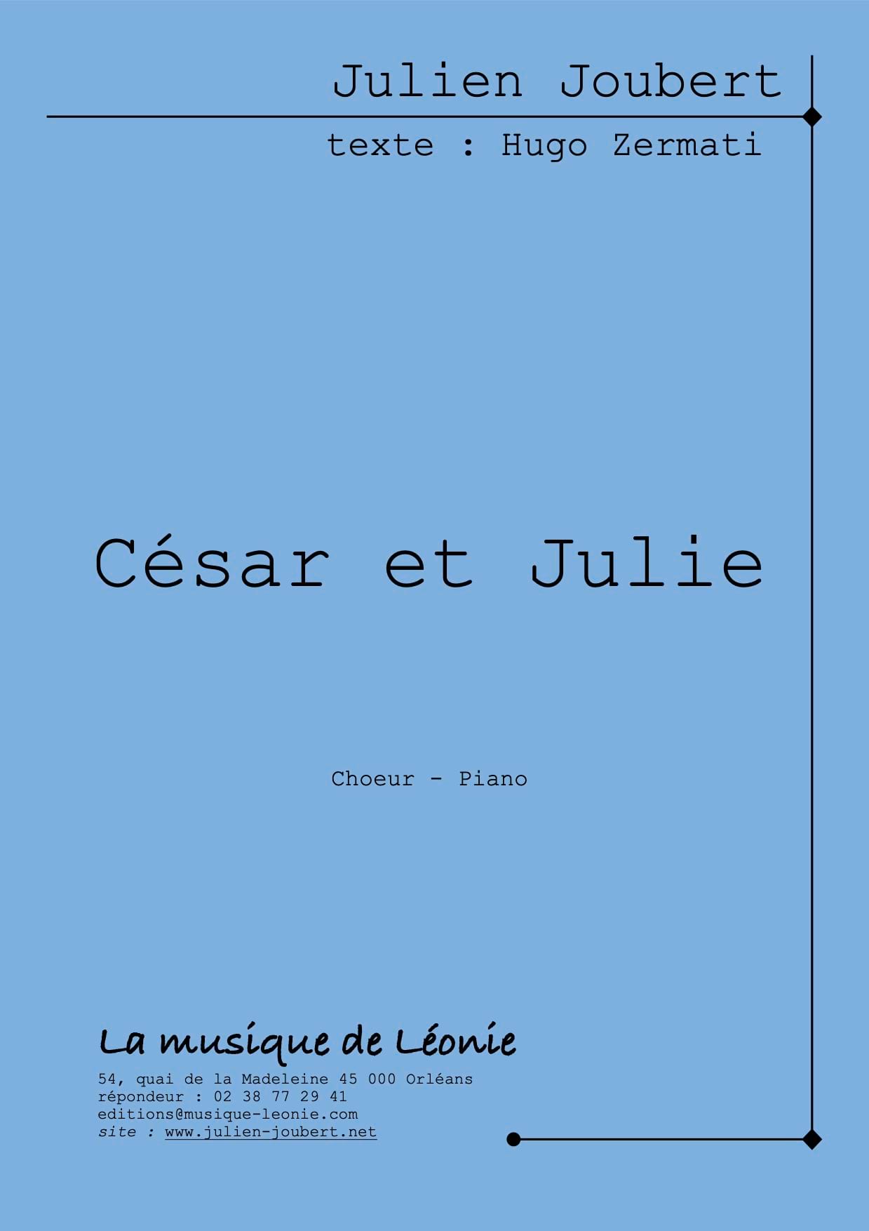 César et Julie Julien Joubert Partition