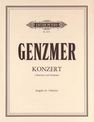 Concerto Pour 2 Pianos. 3 Pianos Genzmer Partition Piano