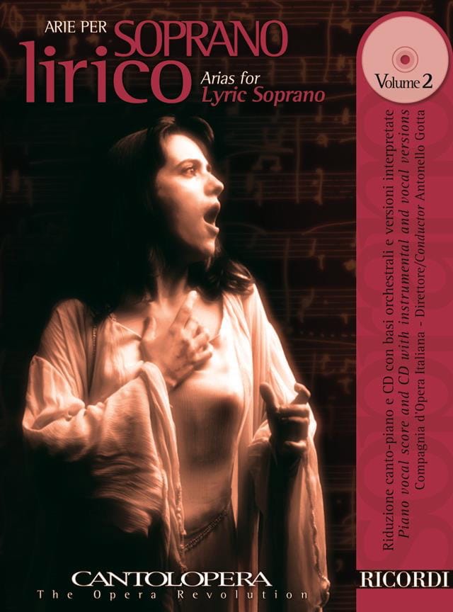 Arie Per Soprano Lirico Volume 2 Partition Opéras