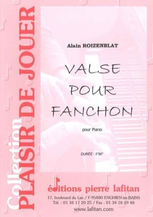Valse Pour Fanchon Roizenblat Partition Piano