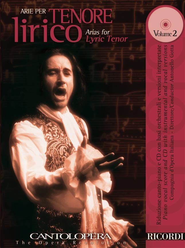 Arie Per Tenor Lirico Volume 2 Partition Opéras