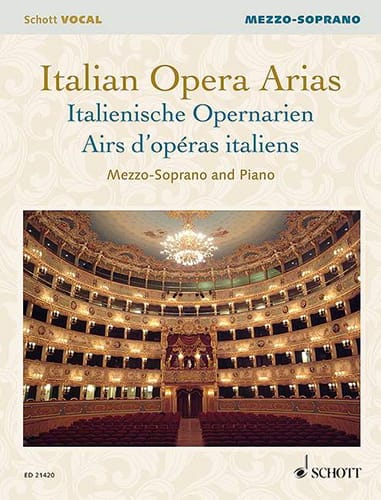 Airs d'opéras italiens. Mezzo-soprano Partition Recueils