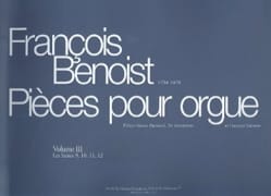 Pièces Pour Orgue. Volume 3 François Benoist Partition Orgue
