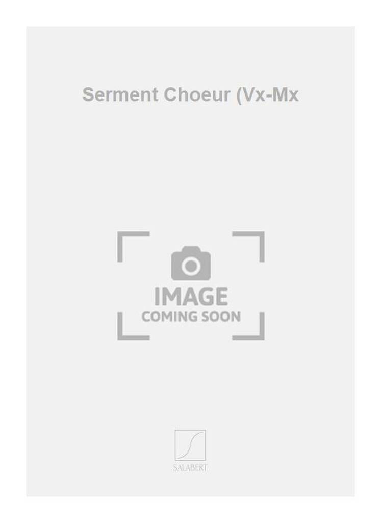 Serment XENAKIS Partition Chœur