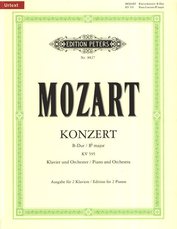 Concerto pour Piano n° 27 en si bémol majeur KV 595 - MOZART