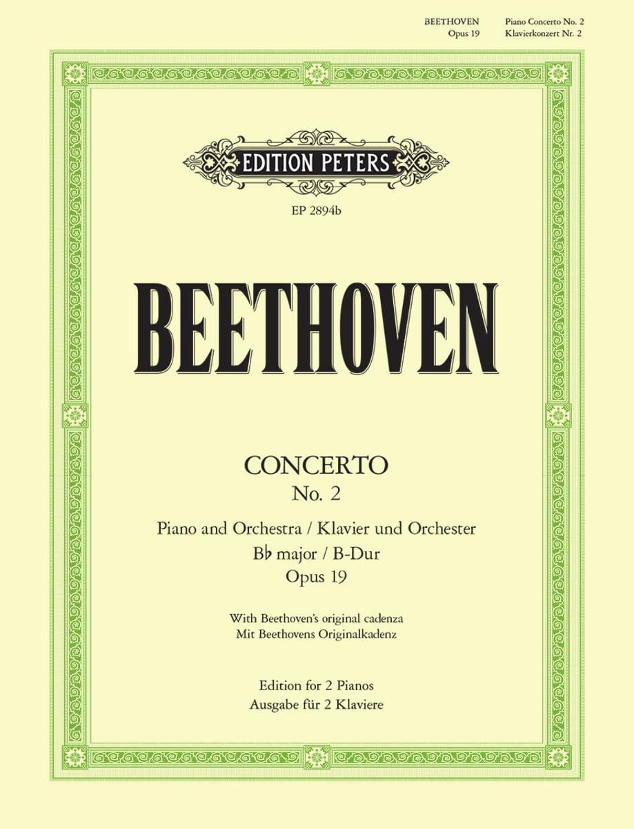 Concerto Pour Piano N°2 Opus 19 En Si Bémol Majeur - BEETHOVEN