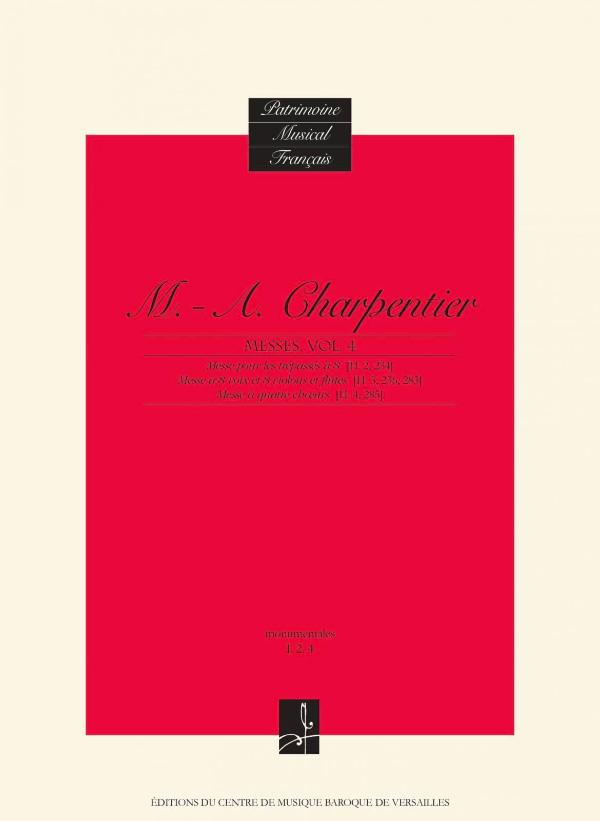 Messes Vol 4 CHARPENTIER Partition