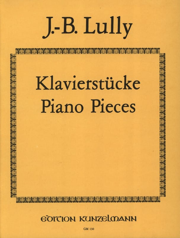 Pièces Pour Clavecin LULLY Partition Clavecin