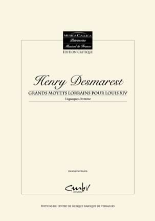 Usquequo Domine, Version de Paris Henry Desmarest Partition Chœur