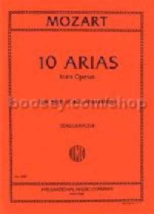 10 Arias From Opera Basse MOZART Partition Recueils
