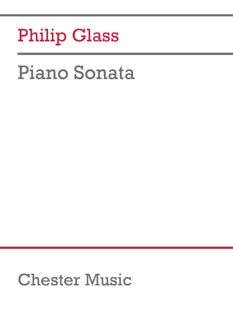 Piano Sonata GLASS Partition