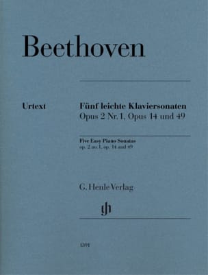 5 Sonates faciles - Piano BEETHOVEN Partition Piano