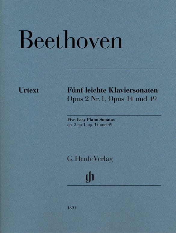 5 Sonates faciles - Piano BEETHOVEN Partition Piano