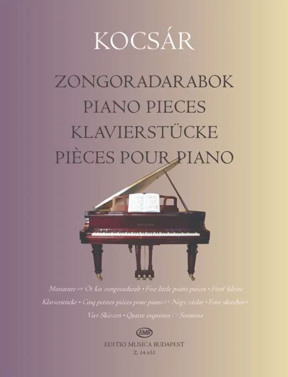 5 Petites Pieces Pour Piano Kocsar Partition