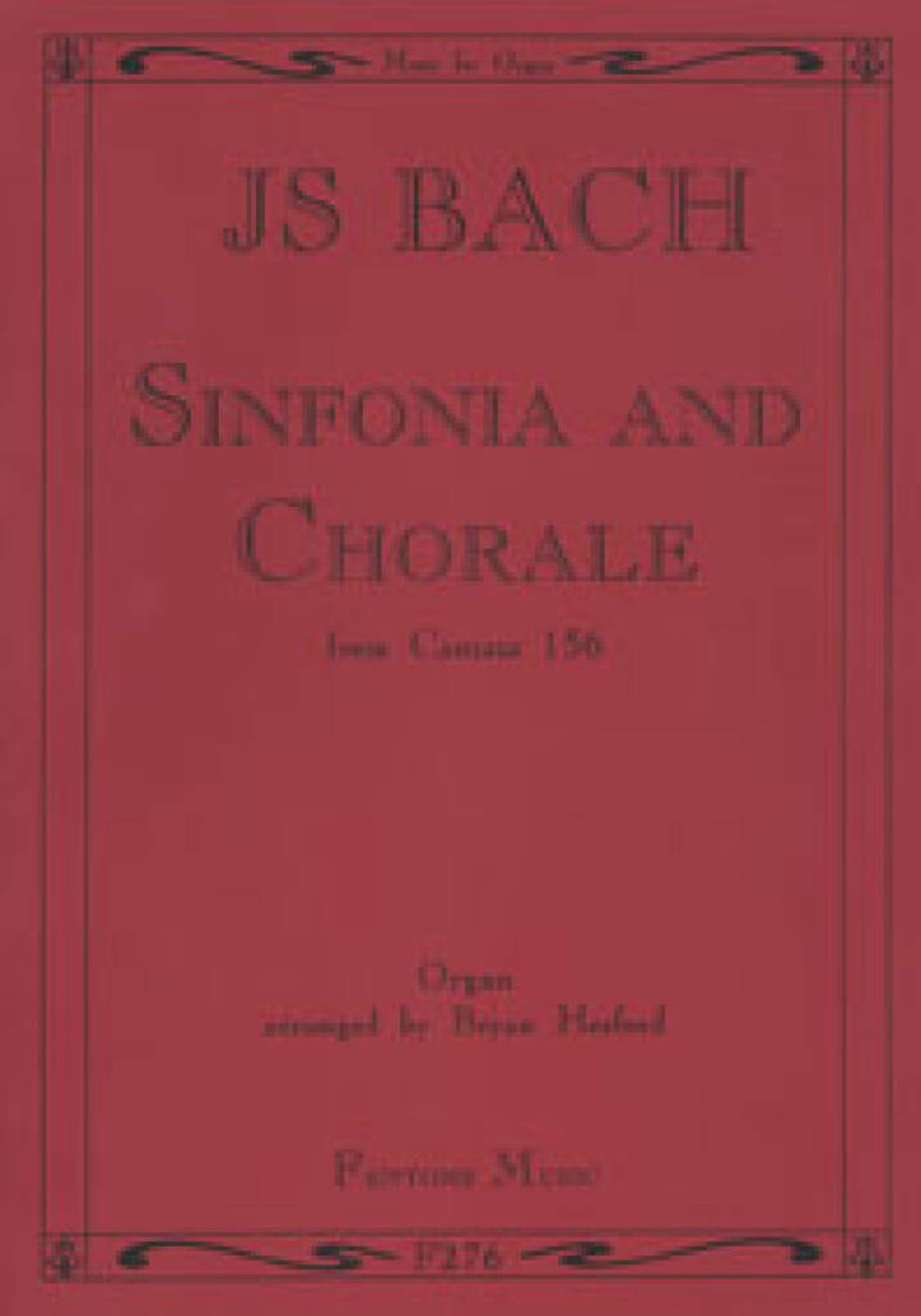 Sinfonia and Choral- BWV 156 BACH Partition Orgue