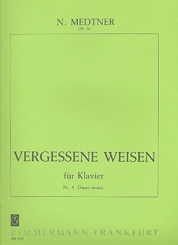 Danza Rustica Op. 38-5 Nicolai Medtner Partition Piano