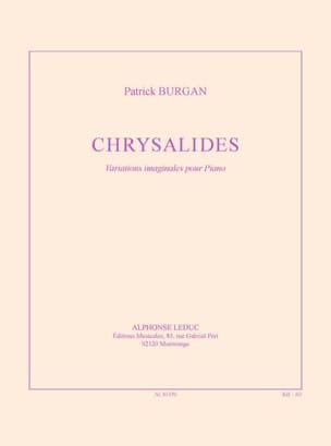 Chrysalides Patrick Burgan Partition Piano