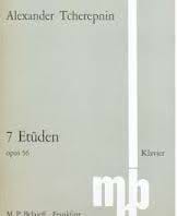7 Etüden op. 56 Alexandr Tcherepnine Partition Piano