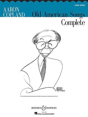 Complete Old American Songs. Voix Grave COPLAND Partition Mélodies