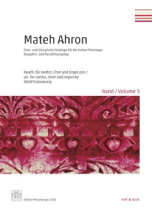 Mateh Ahron. Volume 3 Partition Chœur