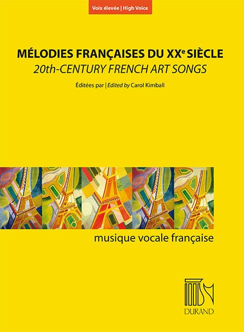 Mélodies françaises du XXème siècle. Voix haute Partition Mélodies