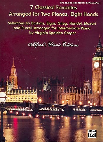 7 Classical Favorites. 2 Pianos 8 Mains Partition Piano