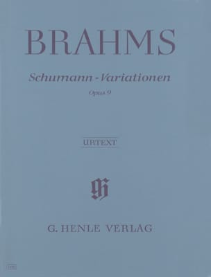 Variations sur un Thème de Schumann Opus 9 BRAHMS Partition Piano