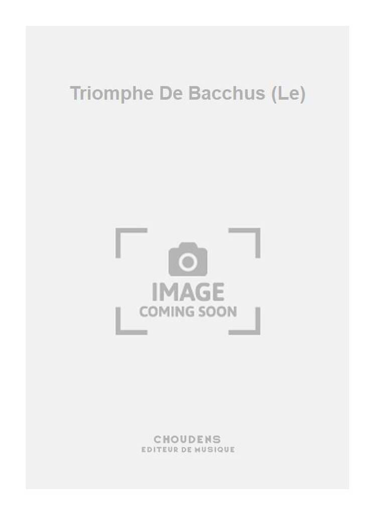 Le Triomphe de Bacchus DEBUSSY Partition Piano