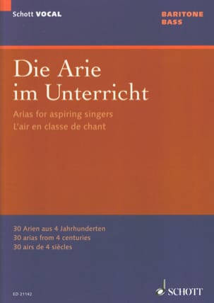 Die Arie im Unterricht. Baryton-basse Partition Recueils