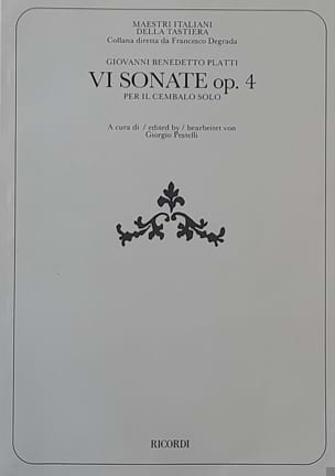 6 Sonates Op. 4 Giovanni Benedetto Platti Partition Clavecin