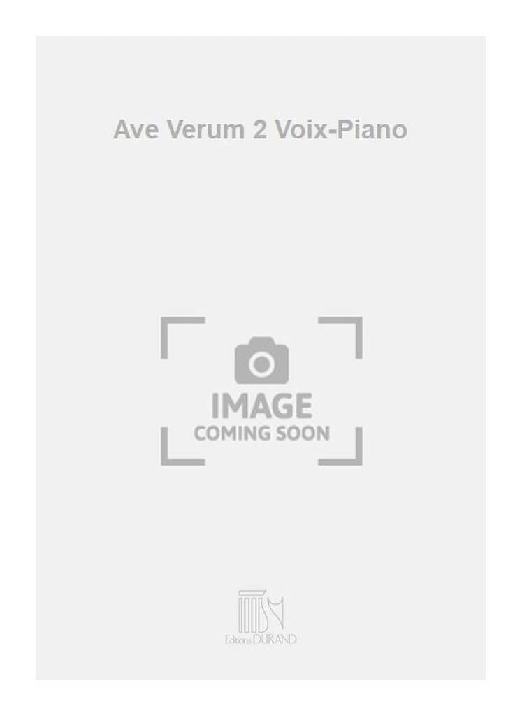 Ave Verum KV 618. Voix Egales MOZART Partition Duos