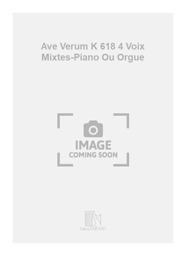 Ave Verum KV 618 MOZART Partition Chœur