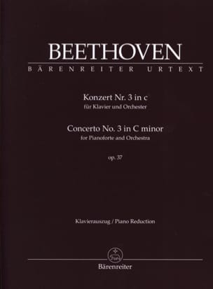 Concerto Pour Piano n° 3 op. 37 En Do mineur BEETHOVEN Partition Piano