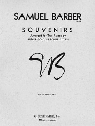 Souvenirs Op. 28. 2 Pianos BARBER Partition Piano