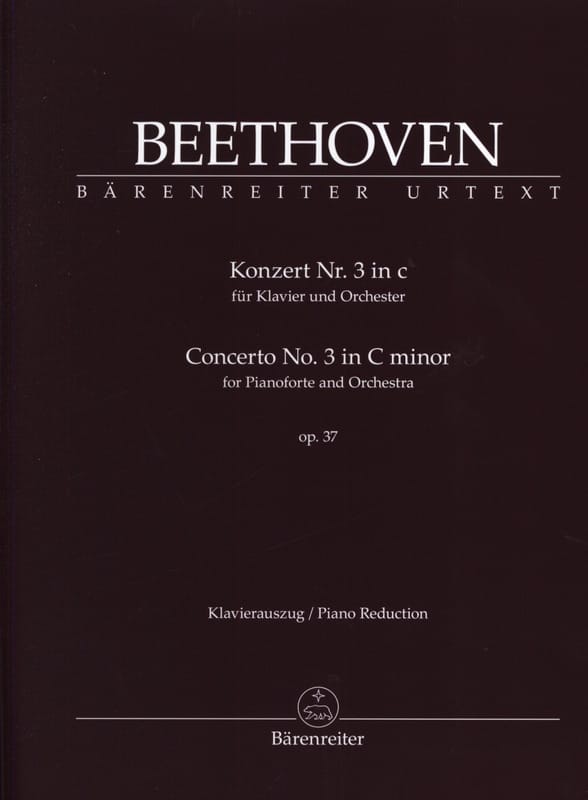 Concerto Pour Piano n° 3 op. 37 En Do mineur BEETHOVEN Partition Piano